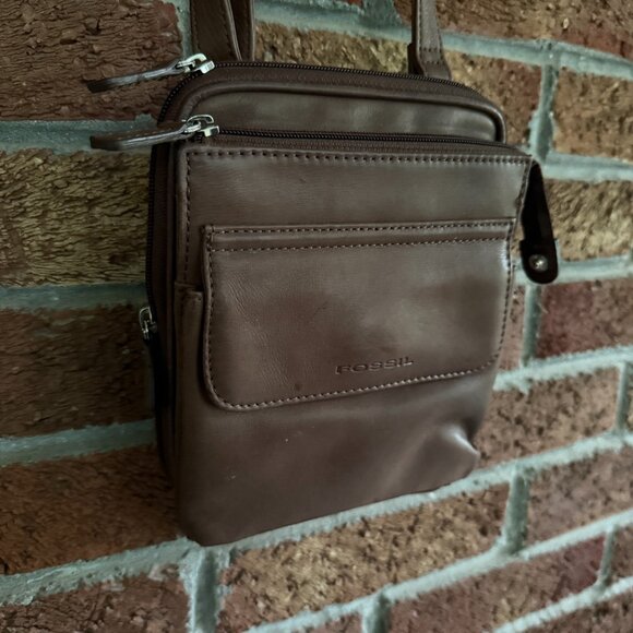 Fossil Leather Bag / Purse * Crossbody - Picture 3 of 6